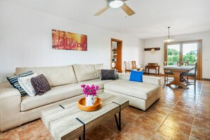 TV, fireplace, table tennis