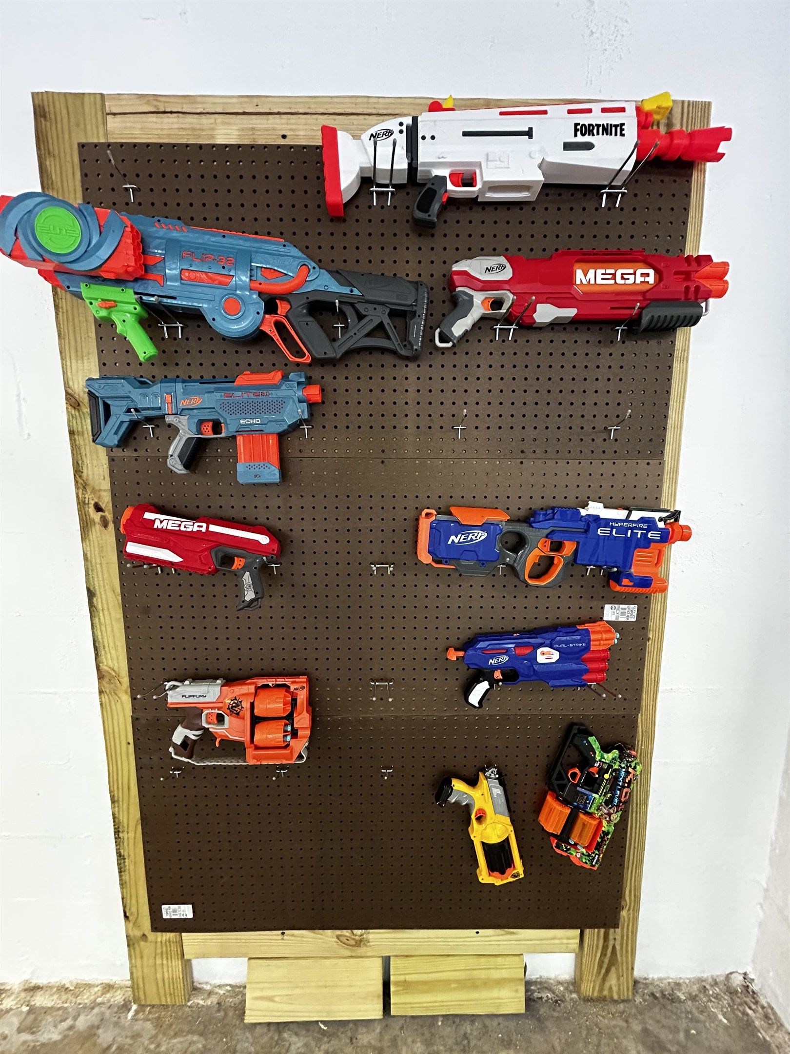 Nerf gun wall!