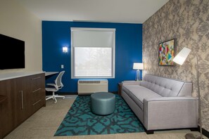 55-inch LCD TV with cable channels, TV