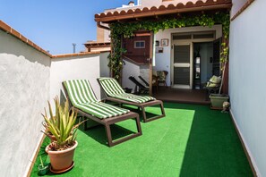 Terrace/patio - Cosy Apartment "El Carmen" close to the Beach with Wi-Fi & Terrace (El Cotillo)