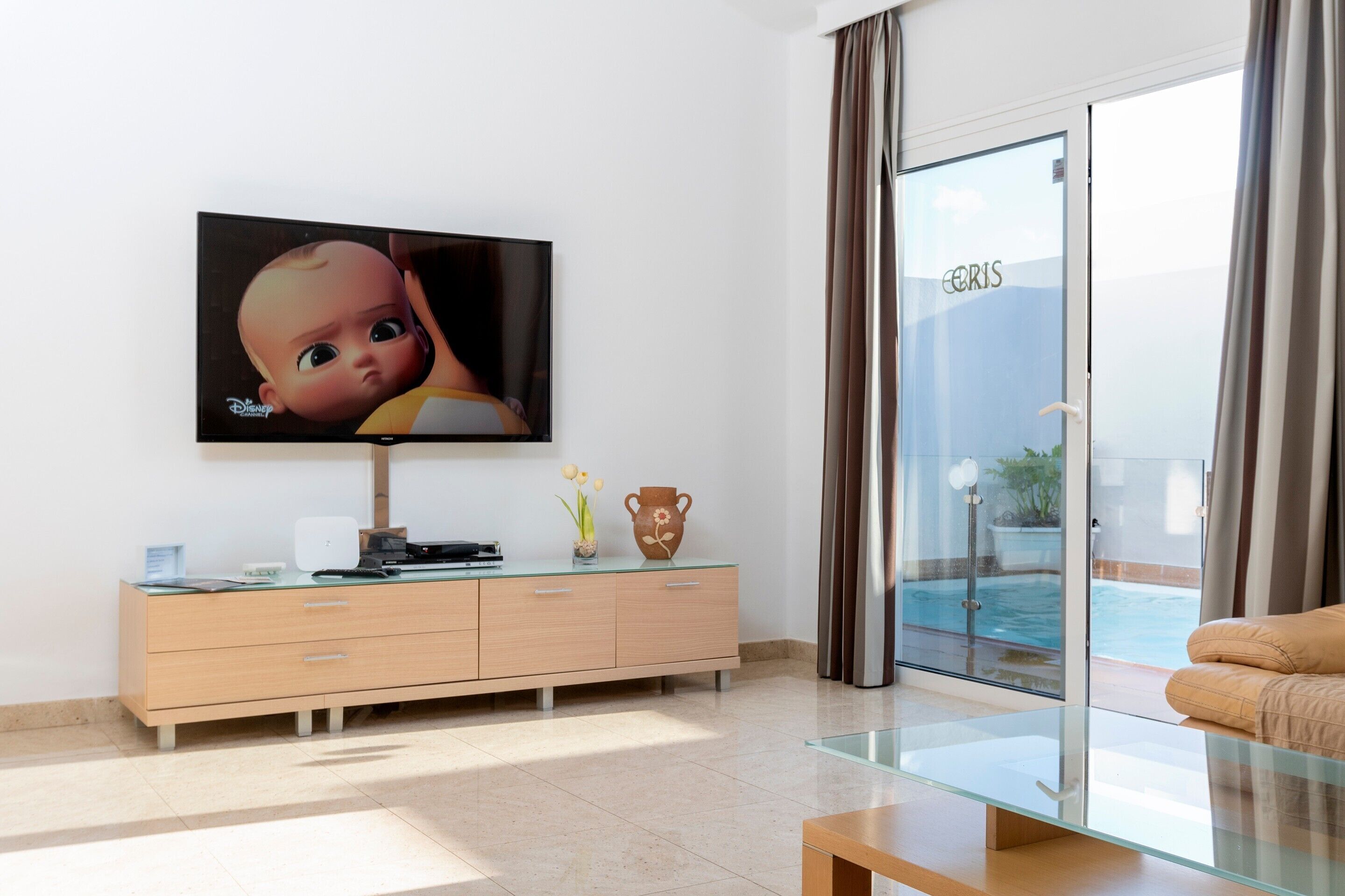 TV, DVD player