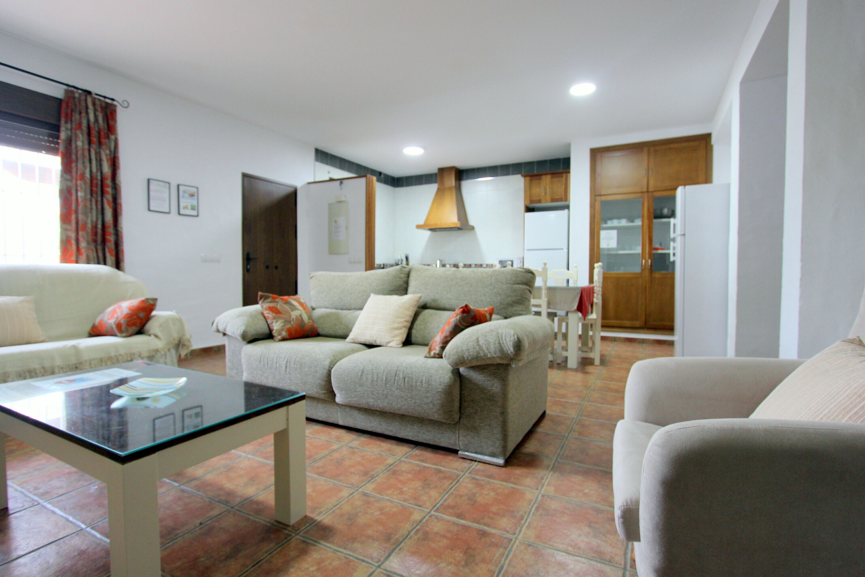 Una televisión, una chimenea