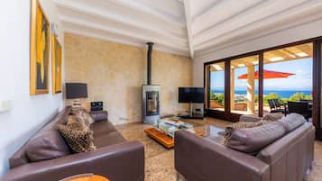 TV, fireplace, DVD player, stereo