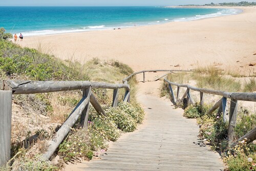 Air-Conditioned Home Close to the Beach with Pool, Terrace, Garden & Wi-Fi; Parking Available