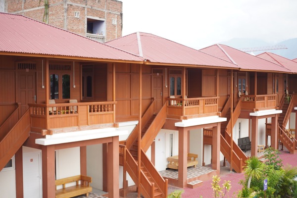 Voorkant van accommodatie