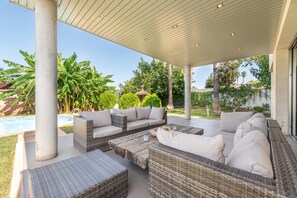 Terrace/patio - Extremely Modern Villa "Zoe" with Pool (PALMA DE MALLORCA)