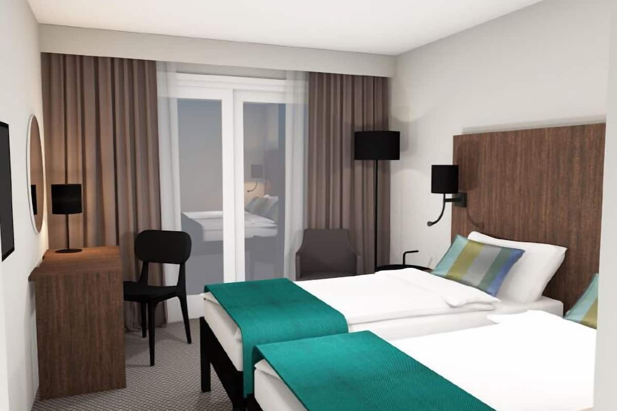 1 bedroom, premium bedding, pillow-top beds, desk