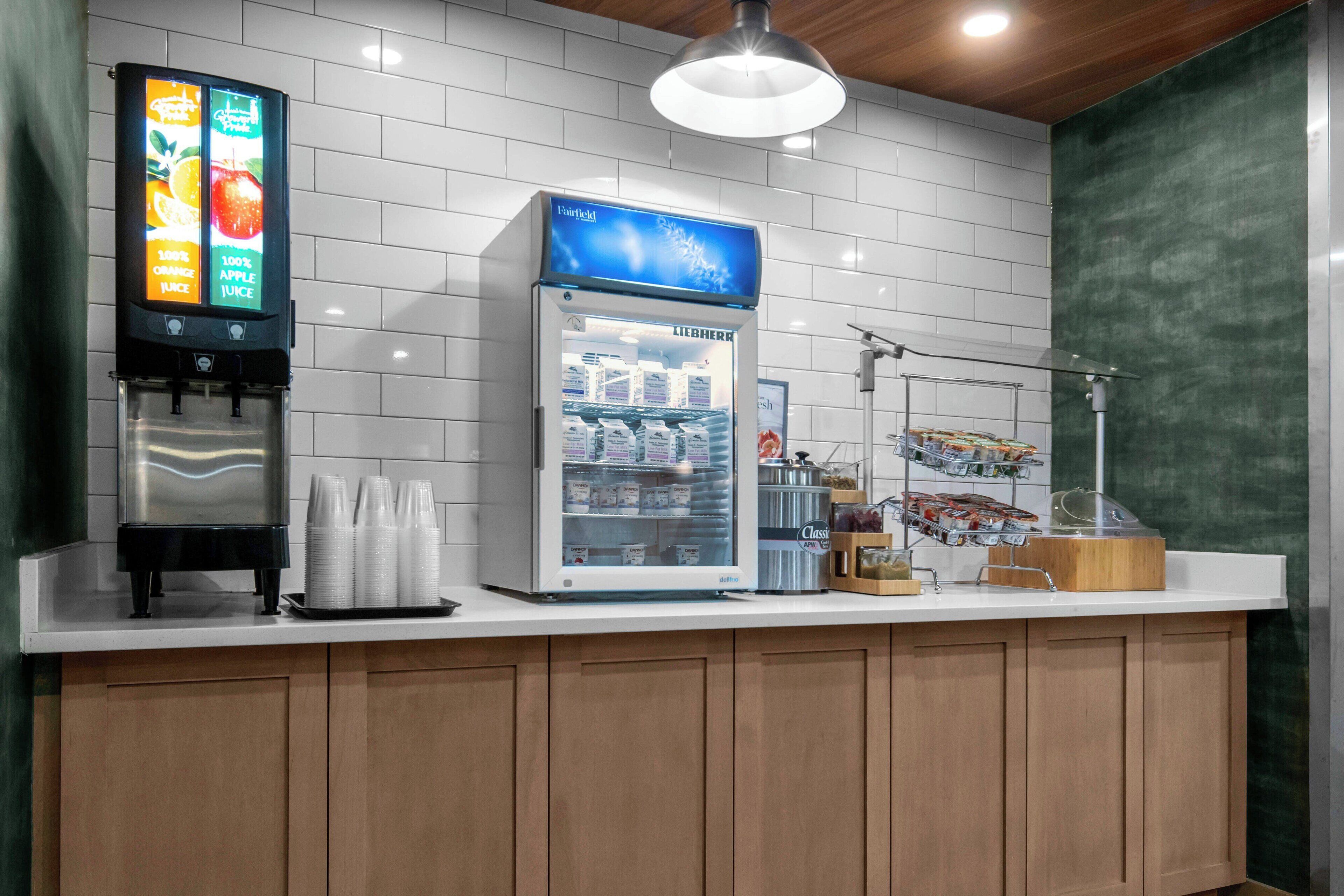 free daily on-the-go breakfast