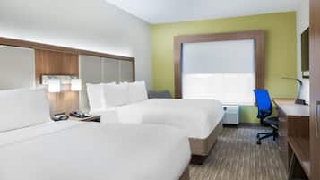 Hypo-allergenic bedding available, in-room safe, desk, laptop workspace