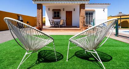 Rustic Home Close to Beach with Pool, Terrace, Garden & Wi-Fi; Pets Allowed, Parking Available