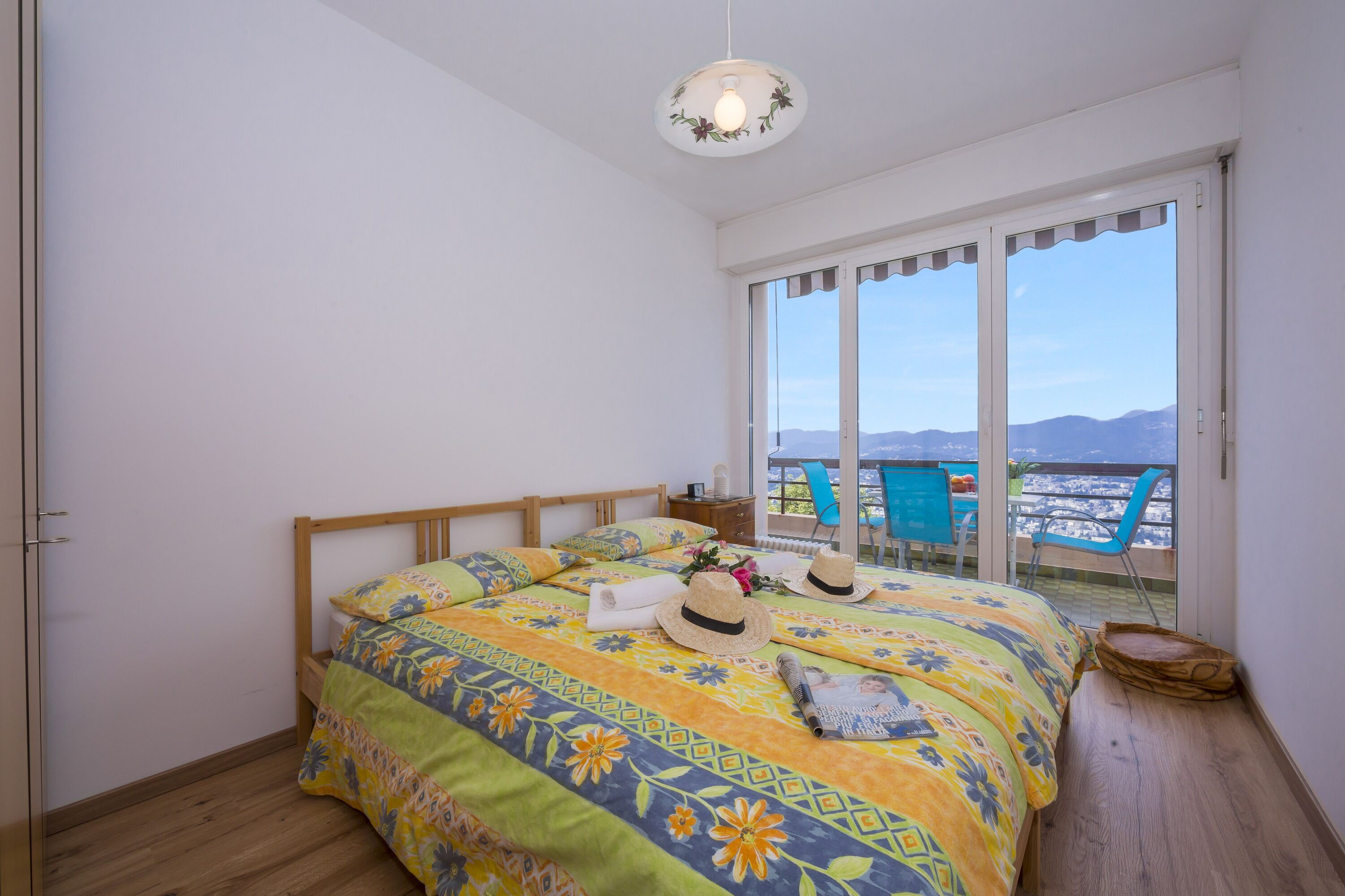 Family Apartment, Multiple Bedrooms, 2 Bathrooms, Mountainside (Aldesago Panoramica) | 2 bedrooms, WiFi, bed sheets
