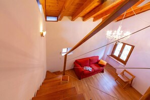 Family Townhome, Multiple Bedrooms, 2 Bathrooms, Mountainside (Casa Gialla) | Staircase - Casa Gialla (Arogno)