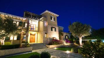 Front of property – evening/night