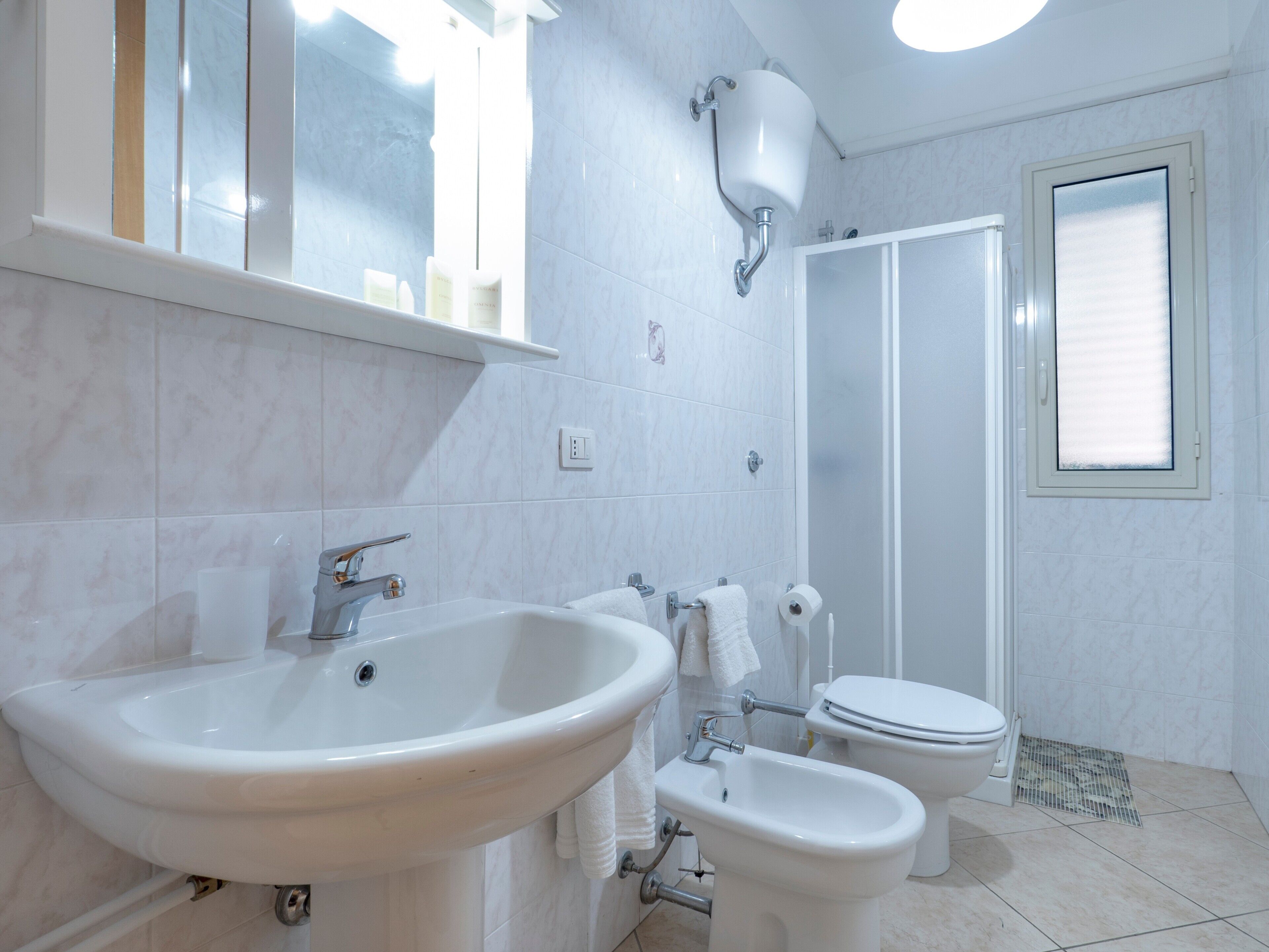 Shower, hair dryer