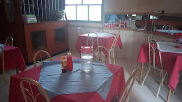 Breakfast, lunch, dinner served; local and international cuisine