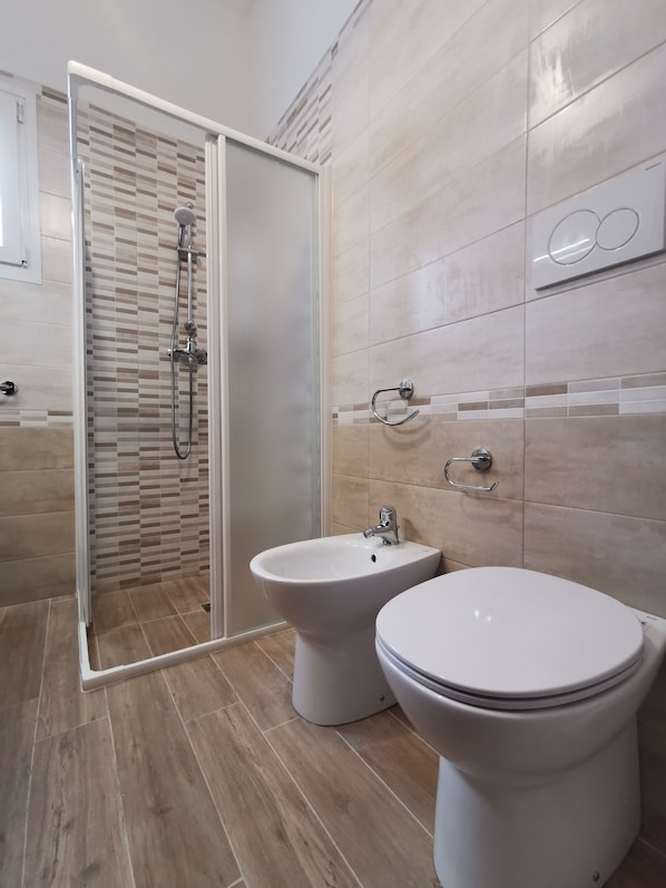Shower, hair dryer