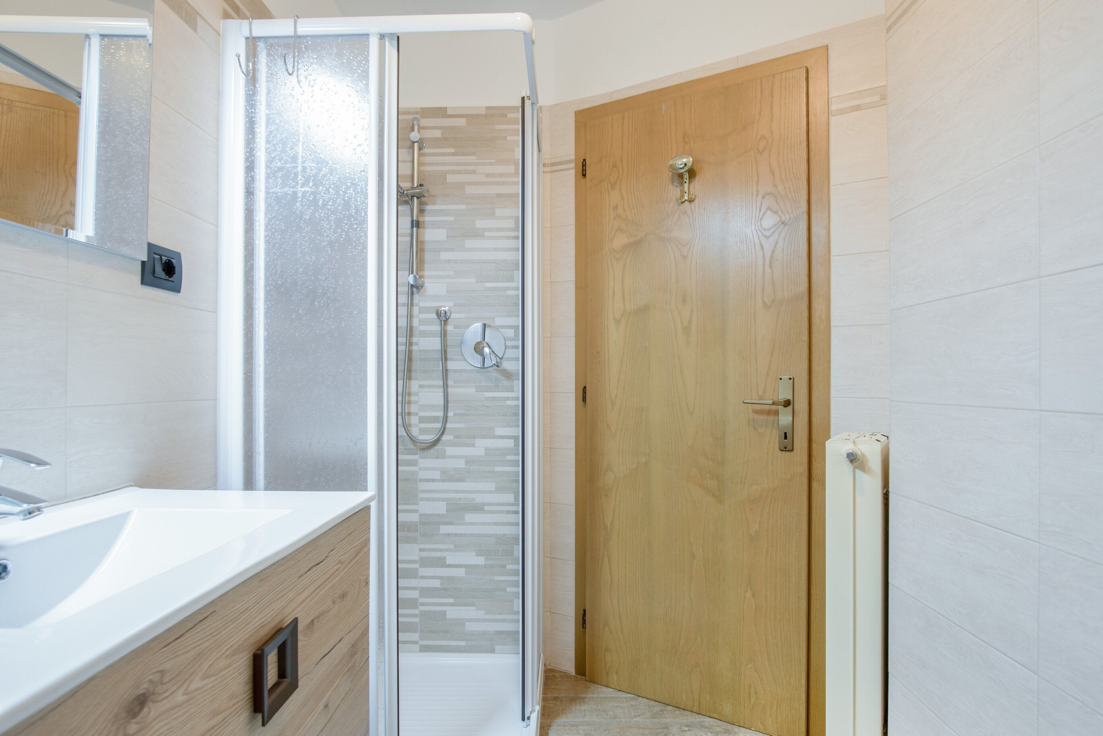 Een douche, een haardroger