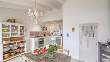 Fridge, oven, stovetop, dishwasher