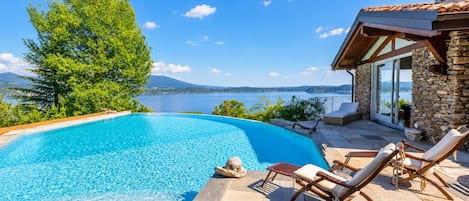 Family Villa, 3 Bedrooms, Fireplace, Mountainside (Paradis Relais Infinity Pool Lake) | Pool | Outdoor pool