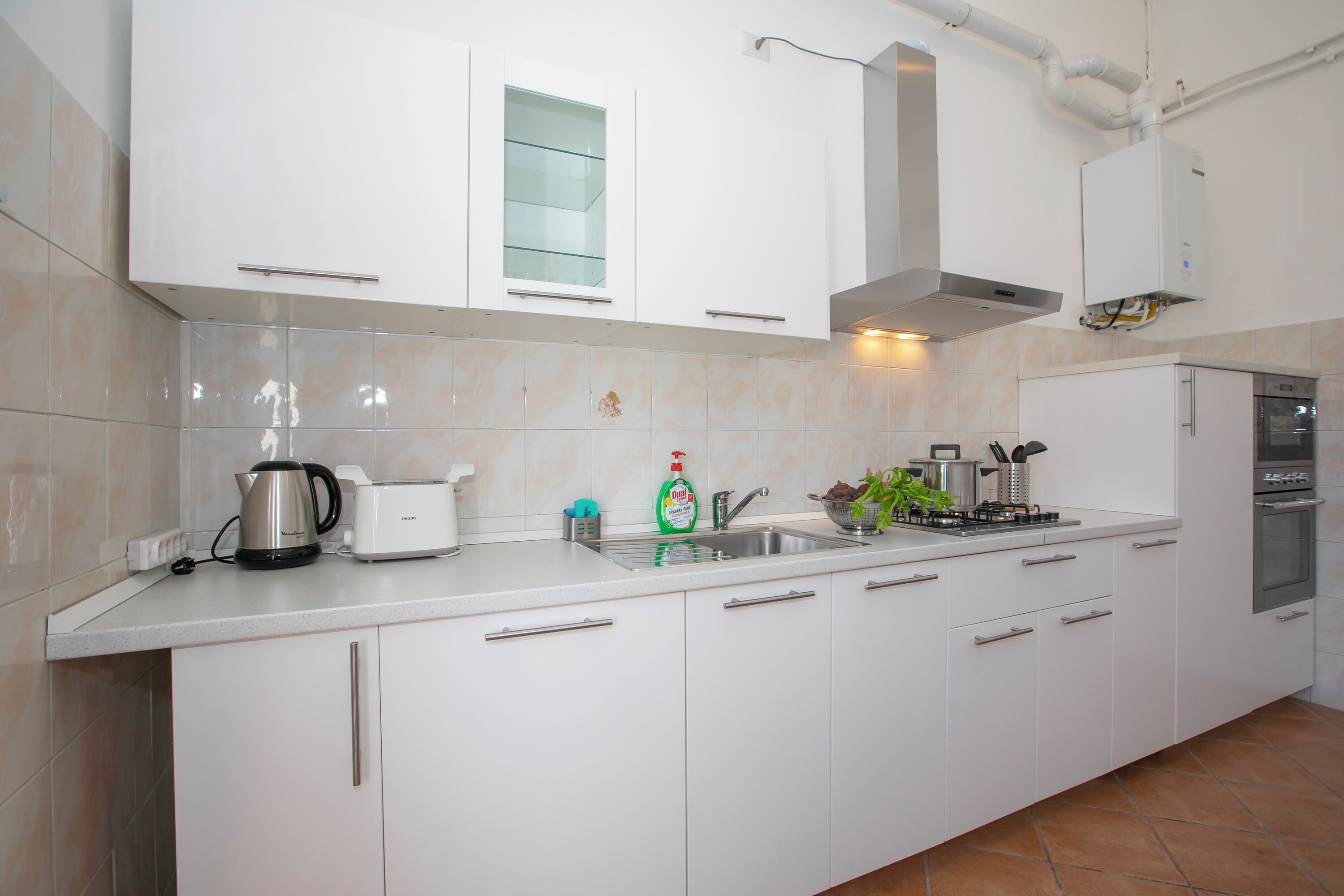 Family Apartment, Multiple Bedrooms, Lakeside (Residenza Gardenia Lake View Luino) | Private kitchen | Full-sized fridge, microwave, oven, stovetop