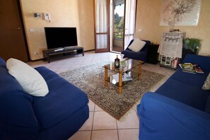 22-inch flat-screen TV with digital channels, TV