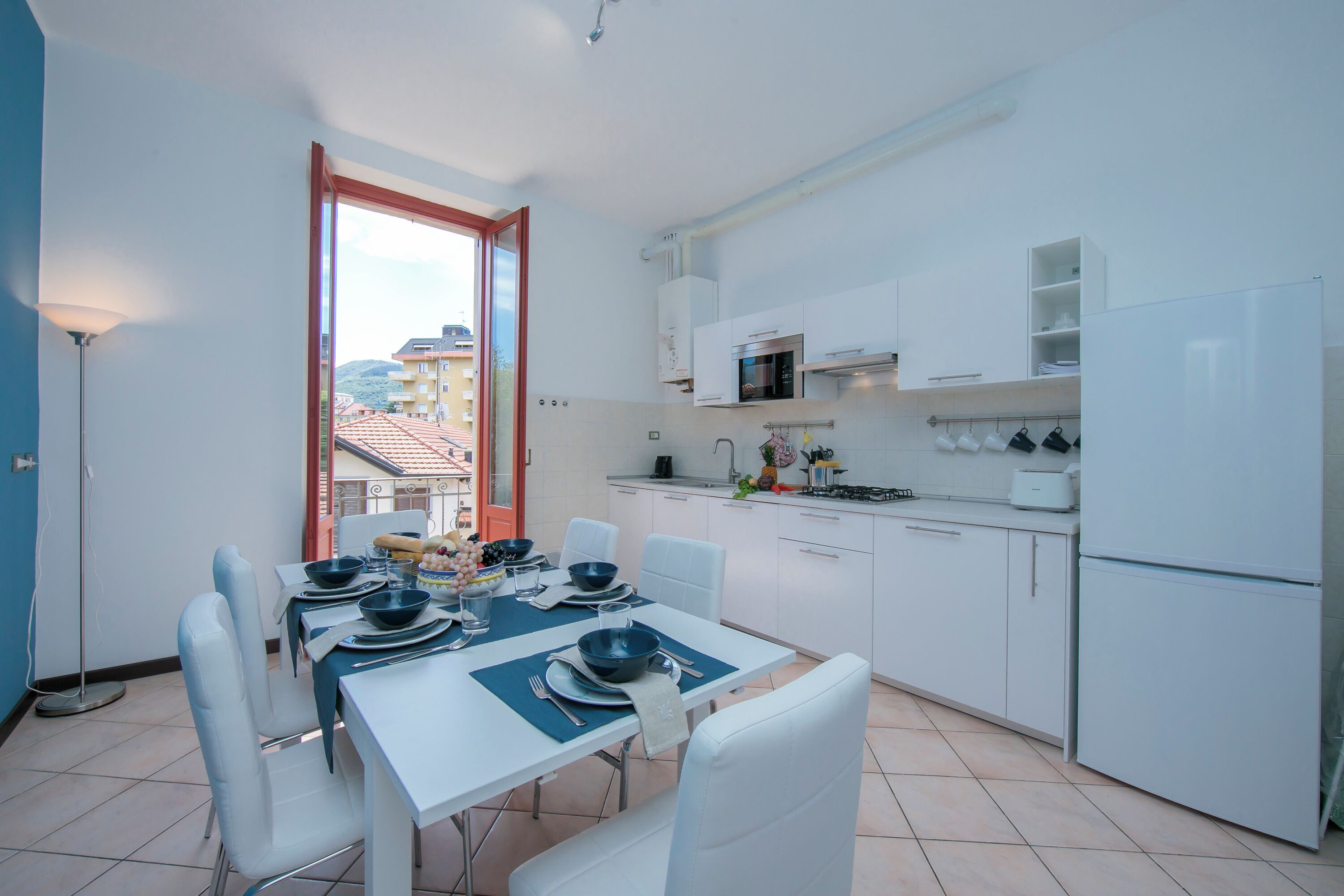 Family Apartment, Multiple Bedrooms, Lakeside (Residenza Oleandro Lake View Luino) | Private kitchen | Full-sized fridge, microwave, stovetop, dishwasher