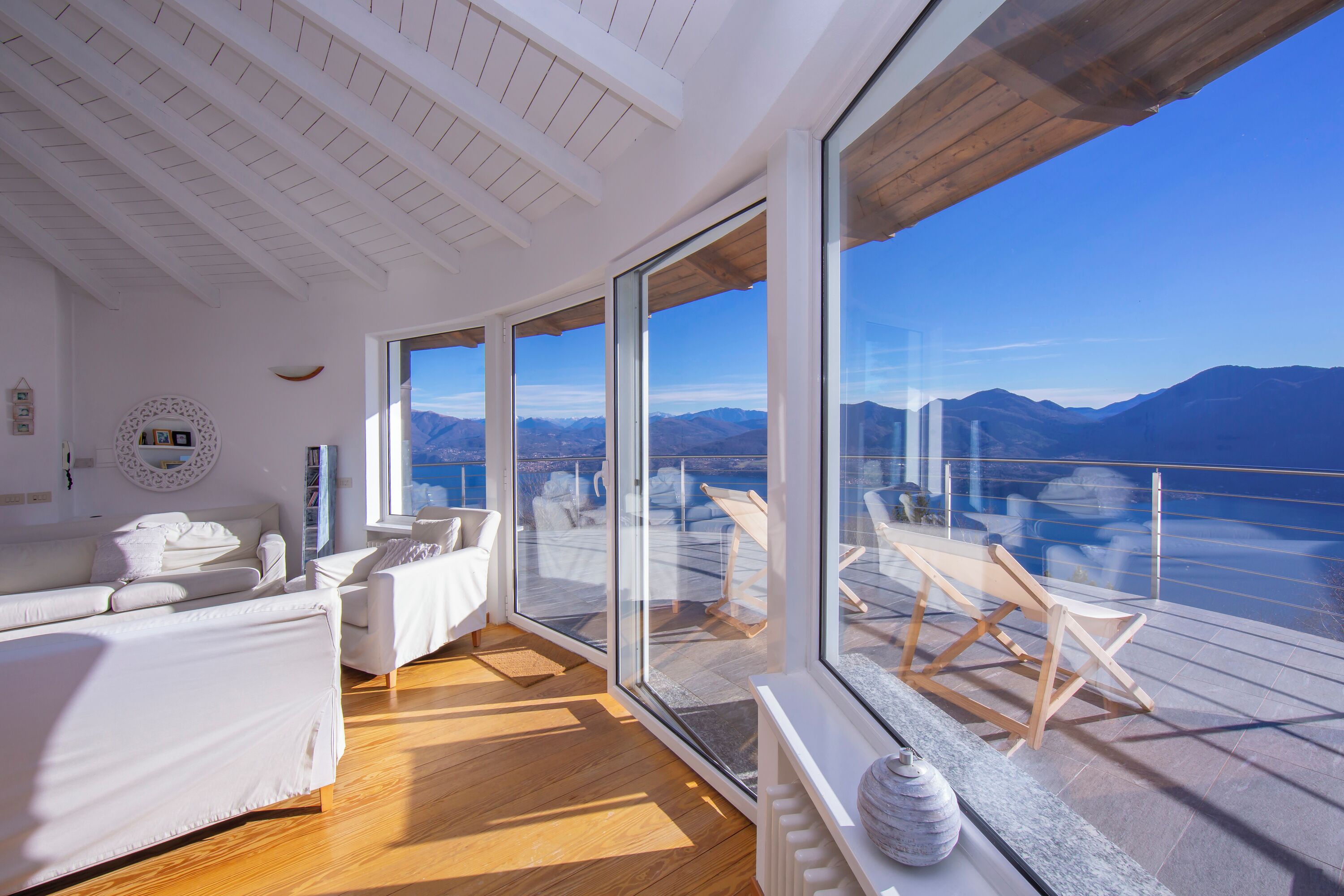 Honeymoon Apartment, 2 Bedrooms, Fireplace, Mountainside (The Perfect View in a Premeno) | Living area | 22-inch flat-screen TV with digital channels, TV, fireplace
