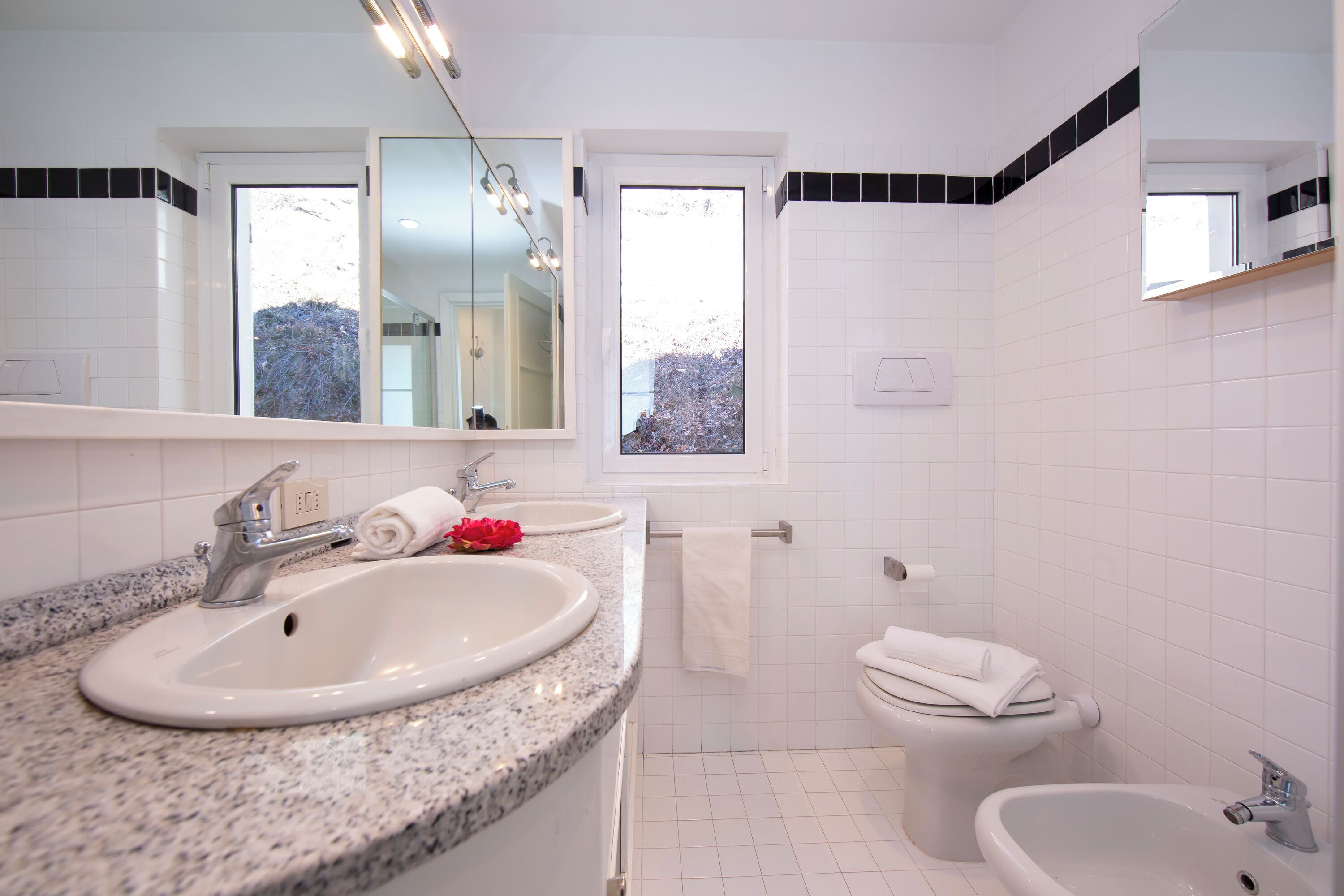 Honeymoon Apartment, Multiple Bedrooms, Mountainside (The Perfect View Loft) | Bathroom | Shower, rainfall showerhead, hair dryer, bidet