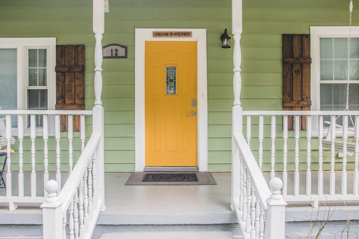 Photo 7 of The Yellow Door Inn, Welcome to Our Porch!! Close to Charming Downtown Greer