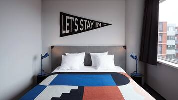 Deluxe Double Room | Premium bedding, desk, blackout curtains, soundproofing