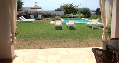 Luxurious Villa "Binimigi" with Sea View, Terrace and Private Pool