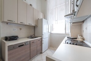 Apartment (Two Bedroom Apartment with City View) | Private kitchen | Fridge, oven, electric kettle - Apartment Old Writer (Dubrovnik)