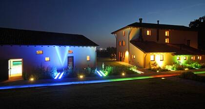 Farmhouse surrounded by vineyards
