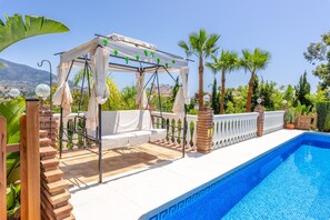 Pool - Beautiful Villa "Trebol" with Panoramic Views, Wi-Fi, Garden, Terrace and Pool (Mijas)