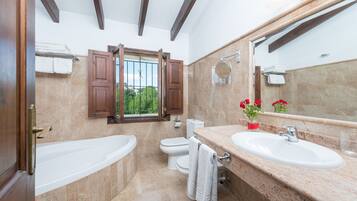 Badewanne, Haartrockner, HandtĂŒcher