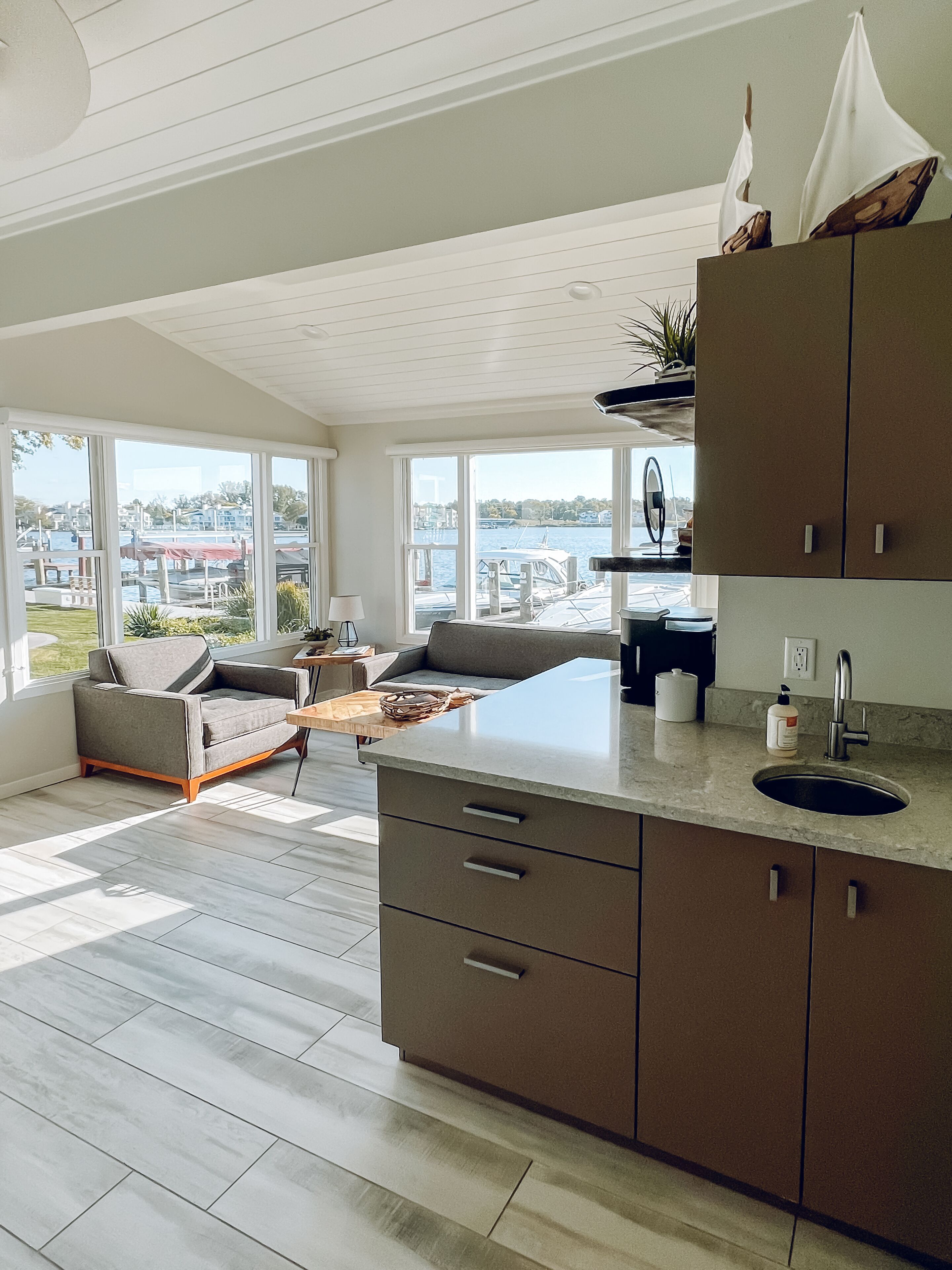 Winton Cottage | Living area | 50-inch Smart TV with cable channels, TV, heated floors