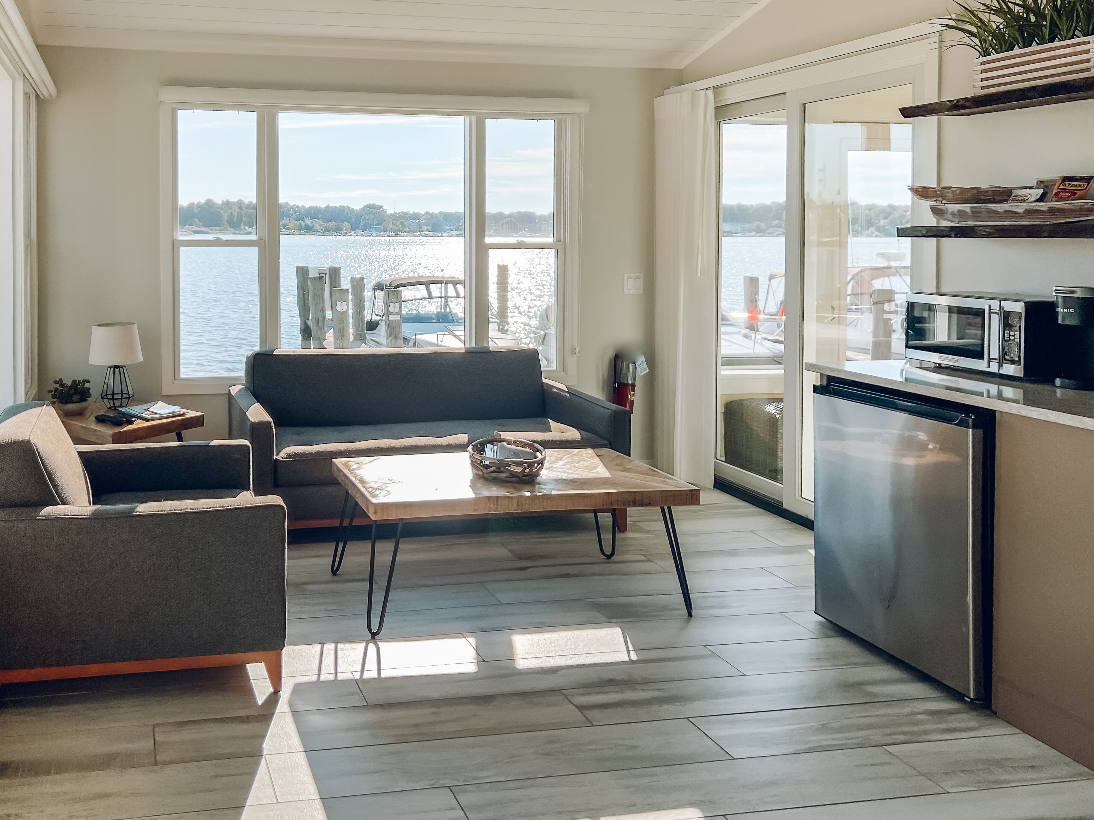 Winton Cottage | Living area | 50-inch Smart TV with cable channels, TV, heated floors