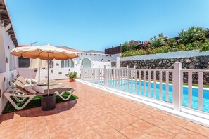 Pool - Villa "Abraham" with Mountain View, Wi-Fi, Pool & Terrace (Tefía)