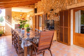 Outdoor dining - Stunning villa with pool - Villa Can Lopez Vara (Campos)