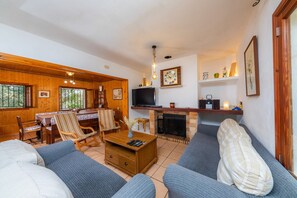 TV, DVD player, stereo