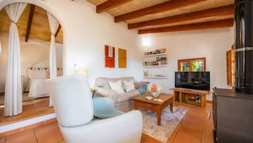 TV, fireplace, DVD player, stereo