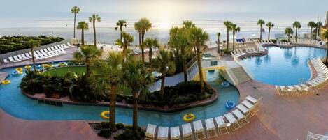 Indoor pool, outdoor pool