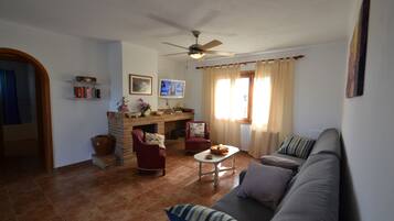 TV, fireplace, table tennis