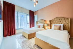 2 bedrooms, in-room safe, iron/ironing board, WiFi - Spectacular 2BR Burj Khalifa & Fountain Views (Downtown Dubai)