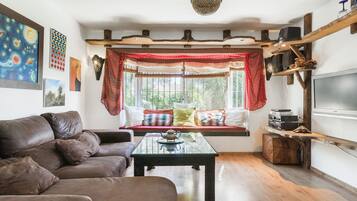 Télévision, cheminée