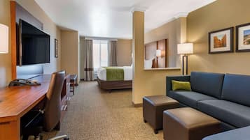 Suite, 1 King Bed, Non Smoking (Efficiency) | 1 bedroom, premium bedding, pillowtop beds, desk