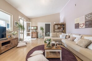 Fernseher, Kamin