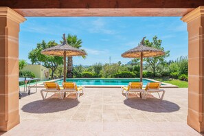 Pool - Traditional villa with a private pool, Wi-Fi, garden and terrace (Pollença)
