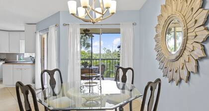 Walk to Beach. Heated Pool & Hot Tub, Tennis; Sunrise From Screened Lanai.