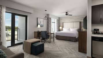Pillowtop beds, desk, laptop workspace, free WiFi